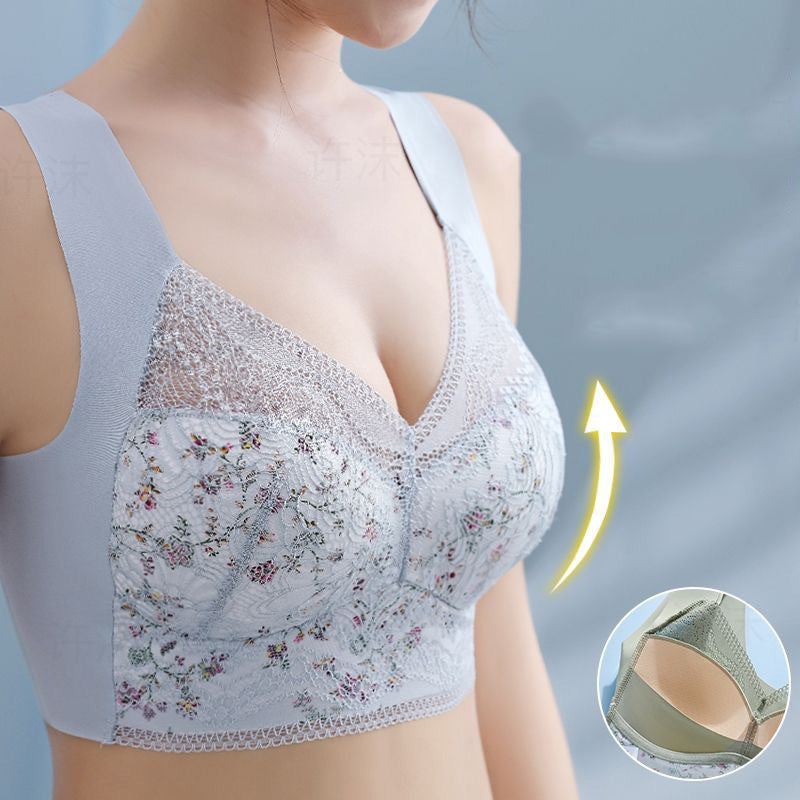 Full Coverage Wireless Bra for Women - Smooth Support T-Shirt Bra with Wide Straps - Everyday Comfort Underwire-Free Design - Breathable | Thomler