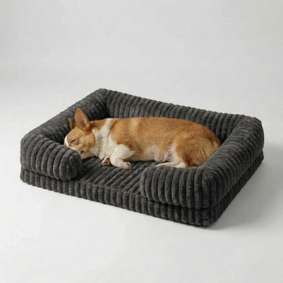 Orthopedic Dog Couch Bed with Bolster Sides – Memory Foam Pet Sofa for Small, Medium & Large Dogs | Thomler