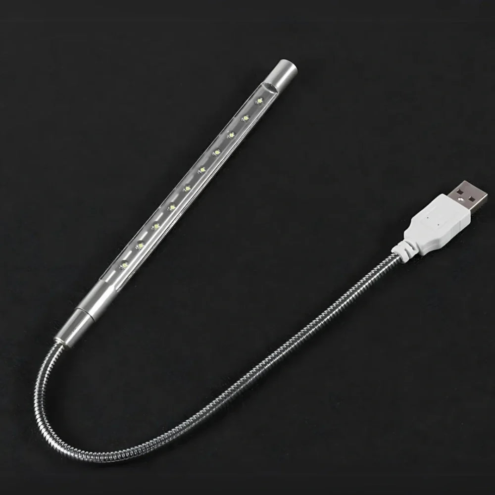 Flexible USB Desk Light with Adjustable Gooseneck Arm for Reading, Computer Work & Office Task Lighting | Thomler