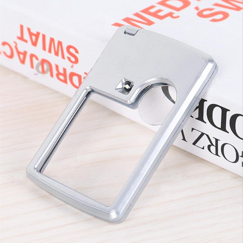 Pocket LED Magnifier with Light for Reading – Dual Lens 3X & 6X Credit Card Size Travel Magnifying Glass for Seniors Books Maps Menus | Thomler