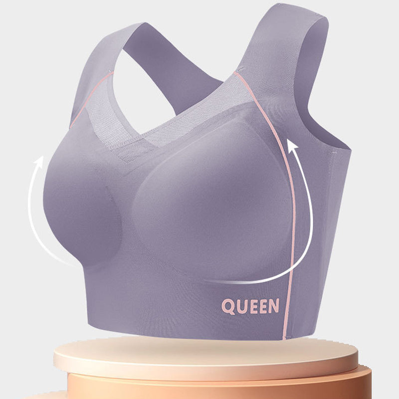 Wireless Full Coverage Support Bra with Cushioned Straps & Seamless Lift for All-Day Comfort | Thomler