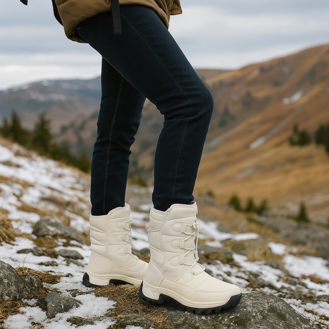 Women's Insulated Winter Boots with Non-Slip Sole – Waterproof Ankle-High Cold Weather Footwear for Snow & Ice | Thomler