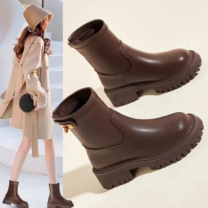 Women's Side-Zip Ankle Boots – Sleek Low-Profile Design for Everyday Wear | Thomler