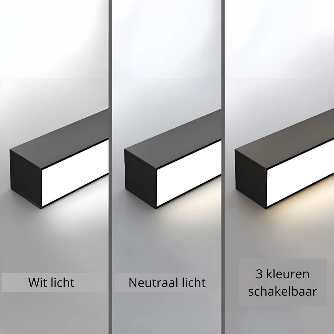 Ceiling Light Black Integrated LED 120.0 cm Modern Indoor Living Room Hallway Bedroom Lighting Fixture Minimalist Elongated Design | Thomler