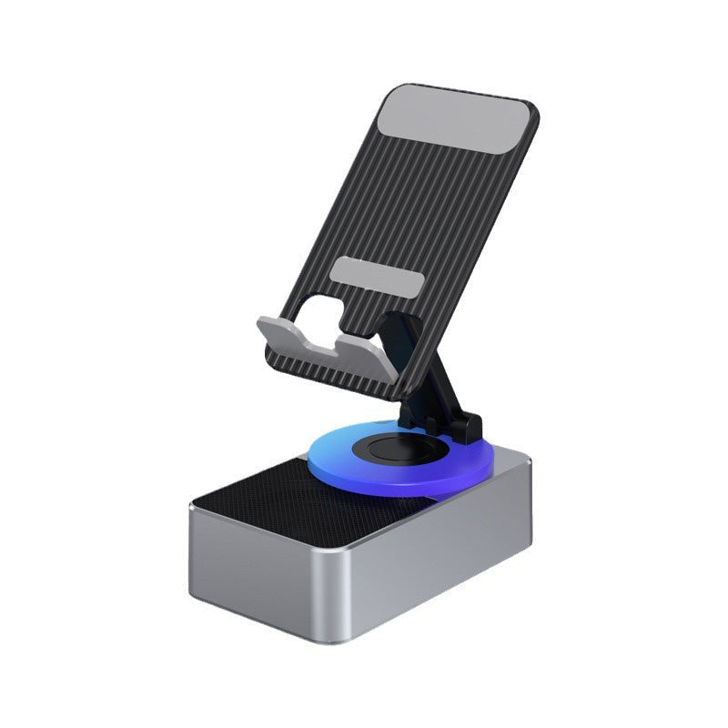 Rotating Wireless Speaker Phone Stand with 40mm Subwoofer & 360° Swivel for Smartphones & Tablets | Thomler
