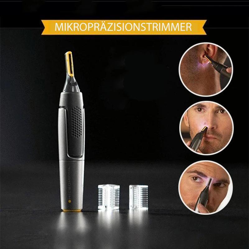 Precision Hair Trimmer with LED Light & Ultra-Thin Titanium Blades for Nose Ear Eyebrow Detailing | Thomler