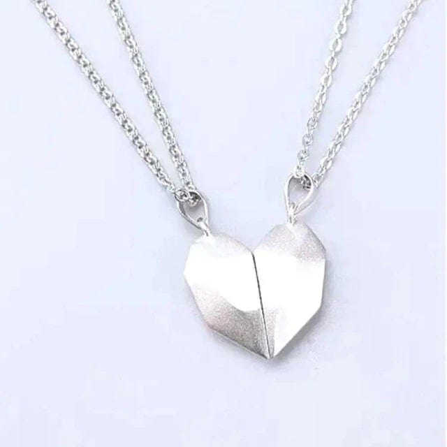 Magnetic Heart Pendant Necklaces for Couples – Matching His & Hers Set with Gold-Plated Finish – Two Interlocking Hearts – Gift for | Thomler