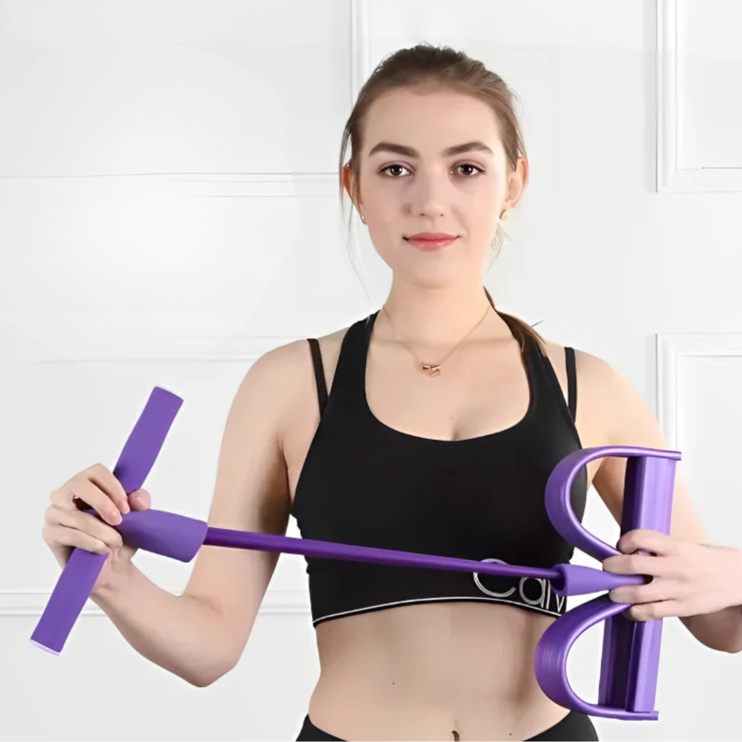 Resistance Band Pedal Exerciser with Foam Handles for Full-Body Strength Training at Home & Travel | Thomler