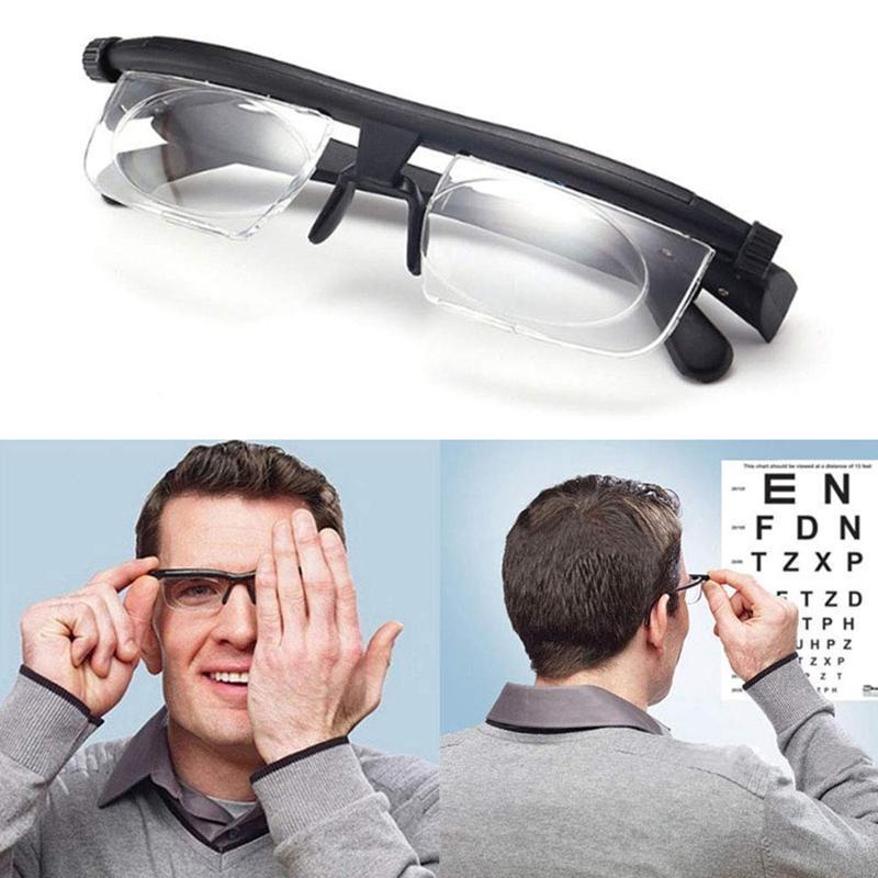 Adjustable Focus Reading Glasses Dial Vision for Men & Women | Variable Strength Eyewear for Close Up Work & Distance | Universal Fit | Thomler