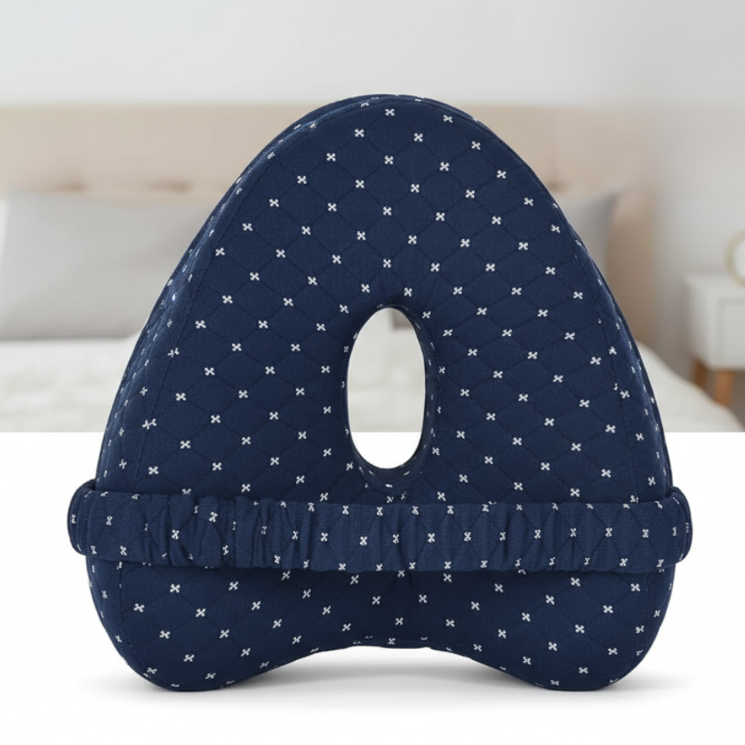Ergonomic Knee Cushion for Side Sleepers – Contoured Hip Alignment Support Pillow with Adjustable Strap – Breathable Memory Foam for Lower | Thomler