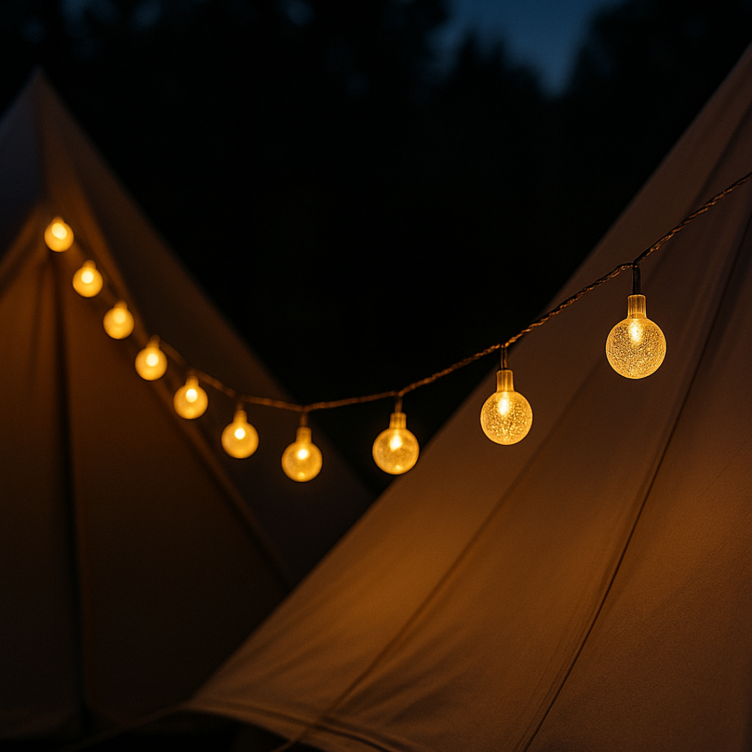 Solar String Lights Outdoor Waterproof 33ft LED Globe Fairy Lights for Patio Garden Camping Party Deck Yard Warm White Glow Wireless | Thomler