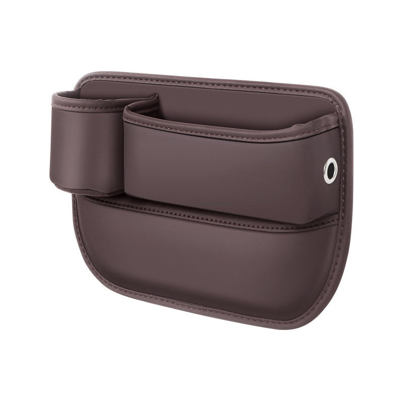 Car Seat Gap Organizer Faux Leather Storage Caddy with Charging Port for Center Console Driver Passenger Side Vehicle Accessories | Thomler