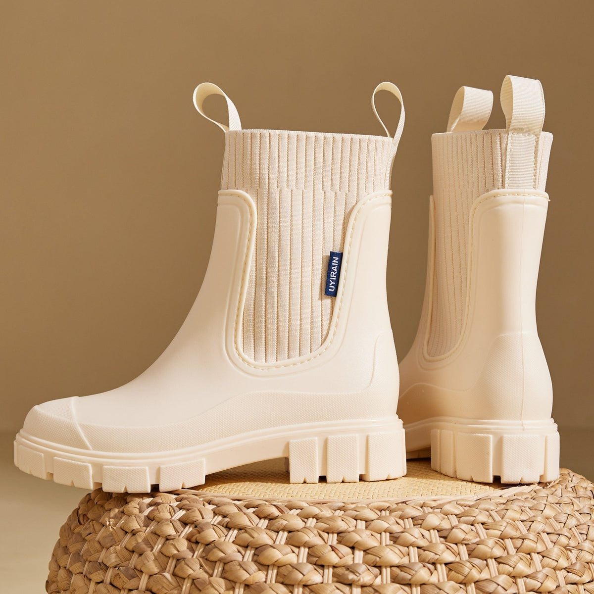 Women's Short Waterproof Rain Boots with Anti-Slip Sole for Garden & Wet Weather | Thomler