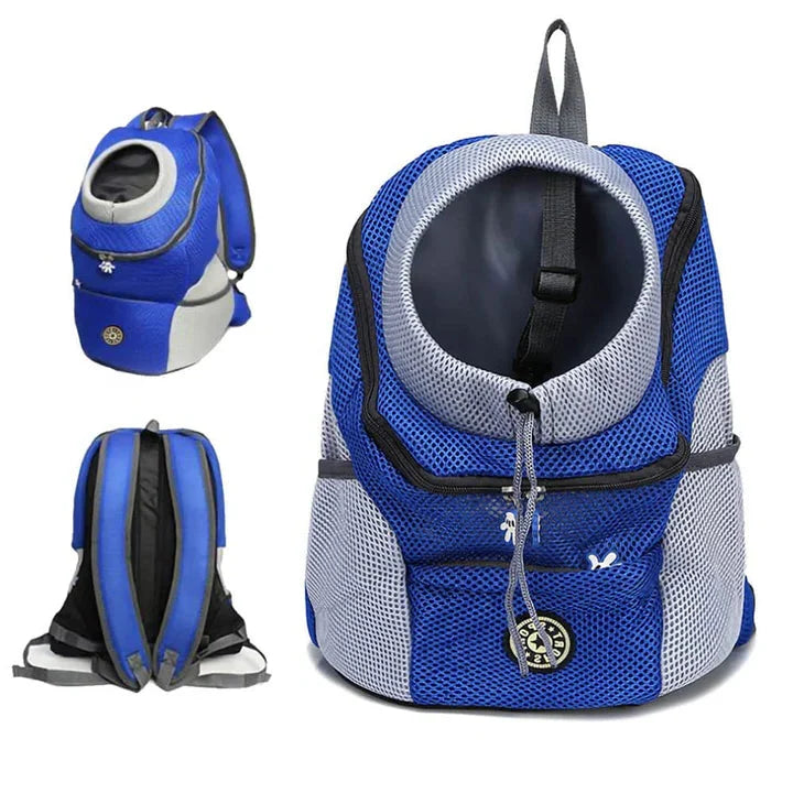 Dog Carrier Backpack for Walking, Hiking & Biking – Ventilated Pet Travel Bag with Safety Leash Clip & Padded Straps – Adjustable Fit for | Thomler