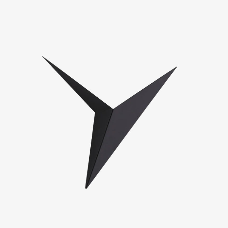 Wall Lamp Metal 25.0 cm Black LED 3W Geometric Bedroom Living Room Accent Lighting Modern Triangle Light Fixture | Thomler