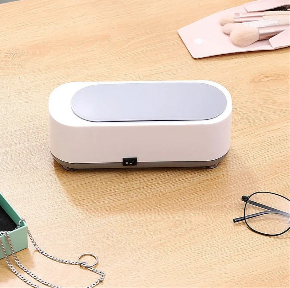 Ultrasonic Jewelry Cleaner for Rings Watches Eyeglasses Brushes at Home Gentle Sonic Wave Cleaning Machine for Delicate Items Small Personal | Thomler