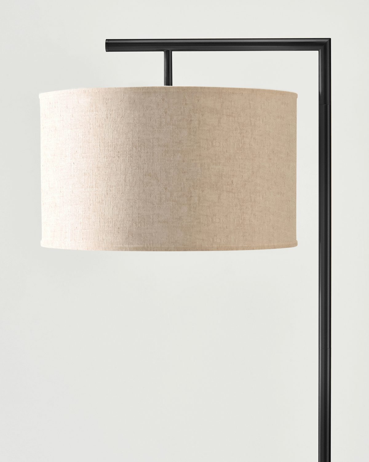 Vloerlamp Modern Met Stoffen Kap 152cm LED Zwart Messing Nikkel | Sansoti