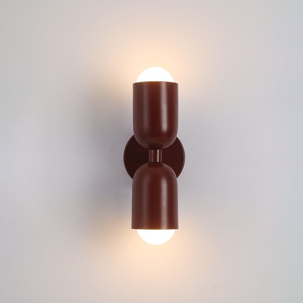 Metal Cylinder Wall Sconce Modern Accent Light for Bedroom Living Room Hardwired LED Indoor Fixture | Thomler