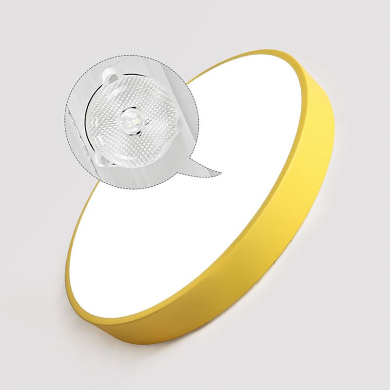 Modern Round LED Flush Mount Ceiling Light for Bedroom & Living Room – Vibrant Colors | Thomler