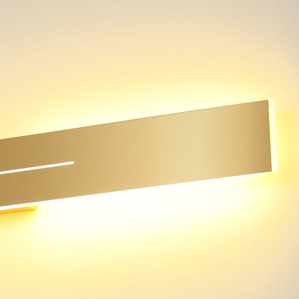 Linear Wall Sconce – LED Modern Metal Accent Light for Living Room Bedroom Hallway Entryway – Dimmable Option Available – Rectangular | Thomler