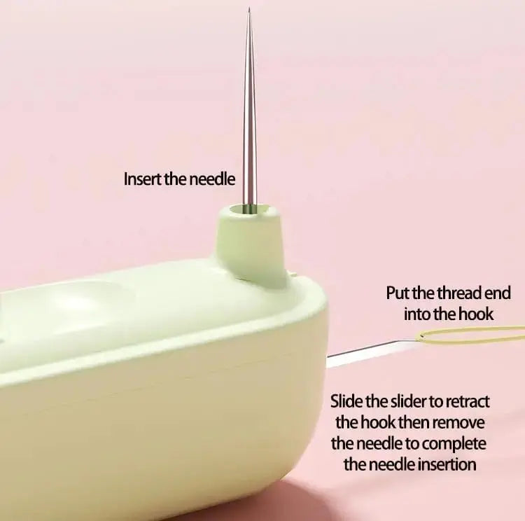 Needle Threader Plastic 10.5 cm (4.1") Sewing Seam Ripper Fabric Repair Quilting Embroidery Tool | Thomler