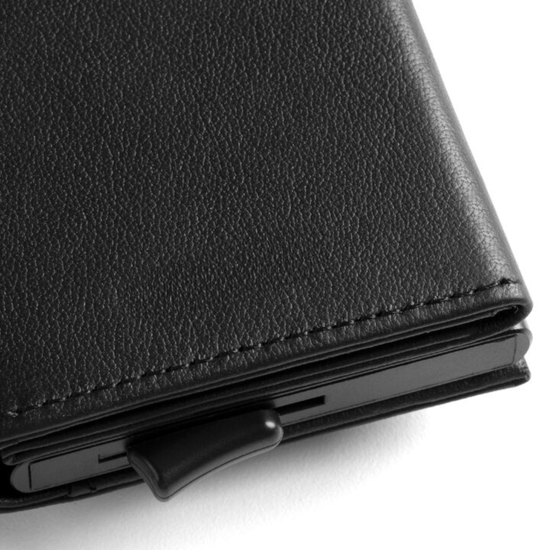Wallet Premium Leather 9.5 cm RFID Blocking Fast Card Access Travel Everyday Compact Card Holder Billfold | Thomler