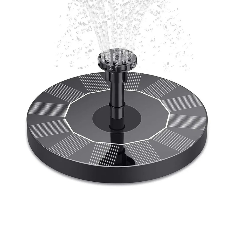 Solar Floating Fountain for Bird Baths, Ponds & Garden Water Features | Outdoor Water Pump for Backyard Decoration | 6 Spray Nozzles | Thomler