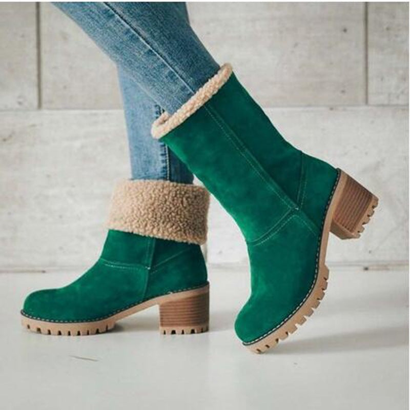 Women's Block Heel Ankle Boots with Arch Support – Lightweight Cushioned Footwear for All-Day Comfort | Thomler