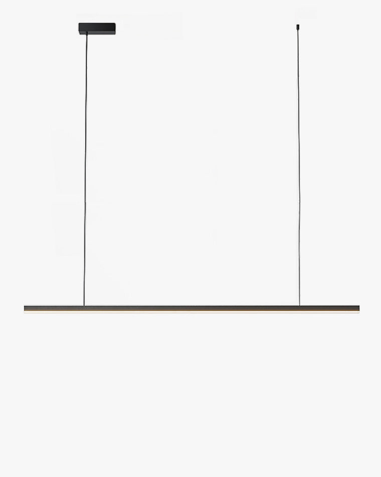 Linear Pendant Light Metal 39 in Adjustable Kitchen Island LED Warm White 3000K-6000K Modern Dining Room Hanging Lamp | Thomler
