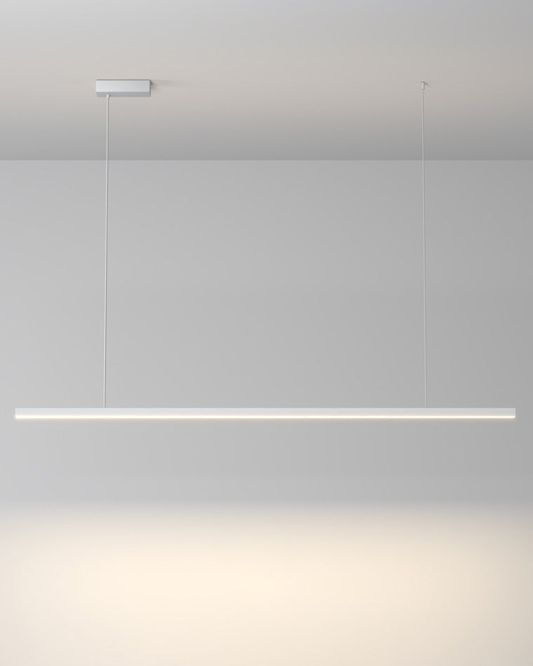 Linear Pendant Light Metal 39 in Adjustable Kitchen Island LED Warm White 3000K-6000K Modern Dining Room Hanging Lamp | Thomler