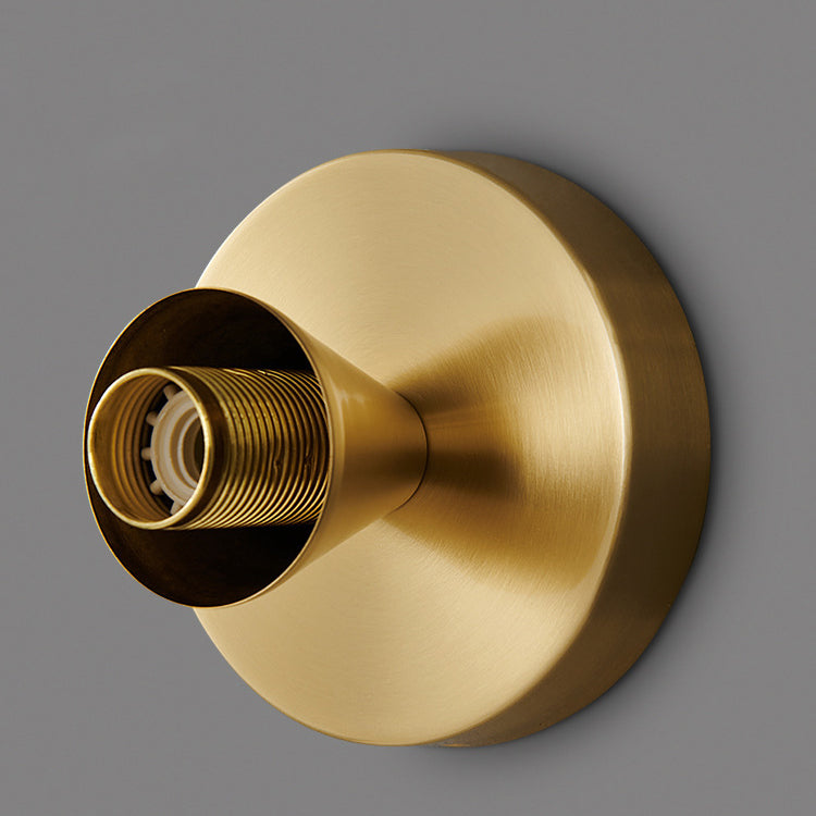 Flush Mount Light Copper 6.3 in Elegant Gold Bedroom Living Room Wall Lamp Luxury LED Incandescent Fixture | Thomler