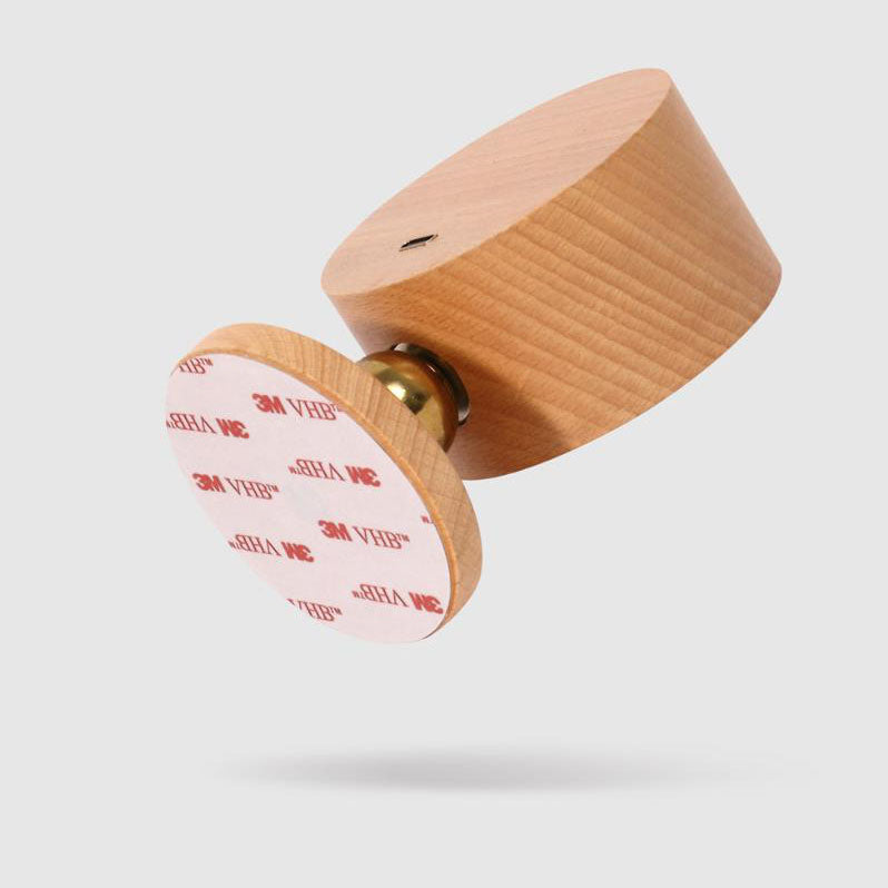 Rechargeable Magnetic Touch Control LED Accent Light for Hallway Bedroom Wall Sconce in Natural Wood Finish 3 in Wide 400 Lumens Ambient | Thomler