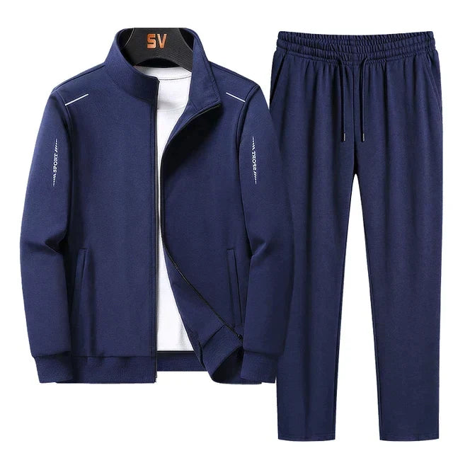 Men's 2-Piece Athletic Set – Zip Jacket & Elastic Waist Pants for Workouts, Lounging & Everyday Wear | Thomler