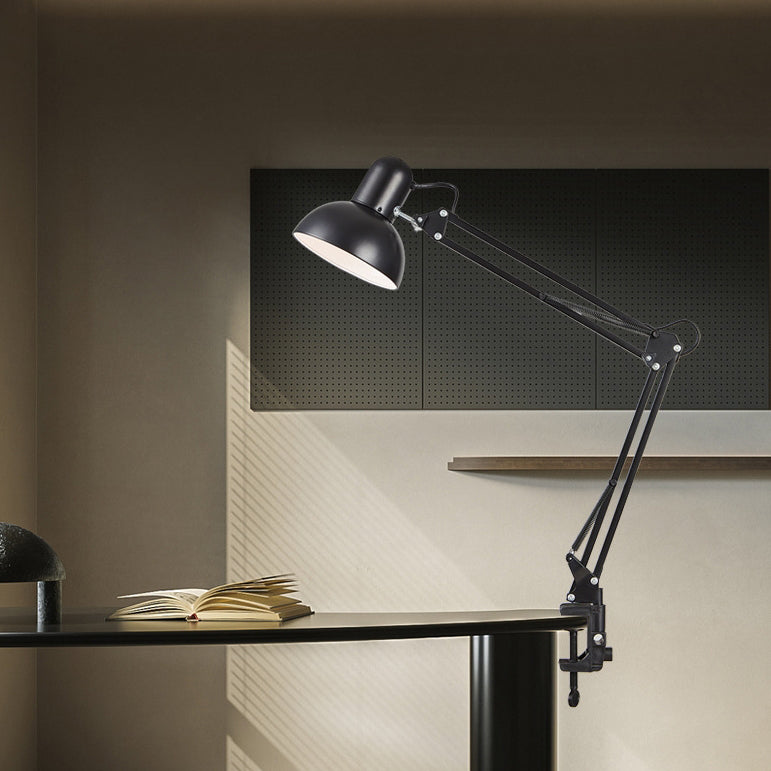 Modern Metal Desk Lamp with Adjustable Head – E26 Socket Table Light for Bedroom, Office & Living Room | Thomler