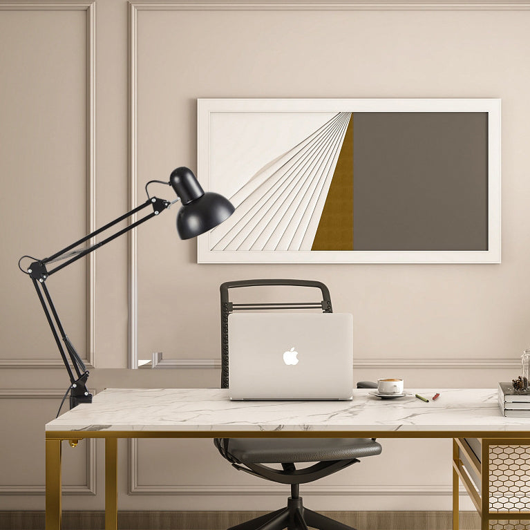 Adjustable Swing Arm Desk Lamp with Clip Base for Home Office and Bedside Reading | Thomler