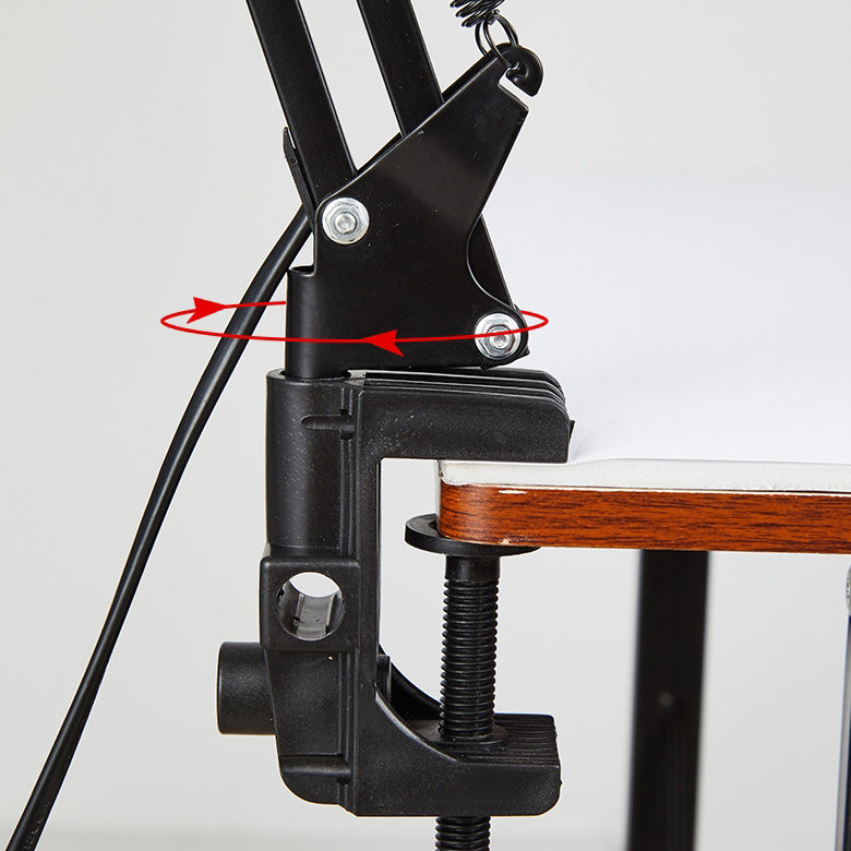 Adjustable Swing Arm Desk Lamp with Clip Base for Home Office and Bedside Reading | Thomler