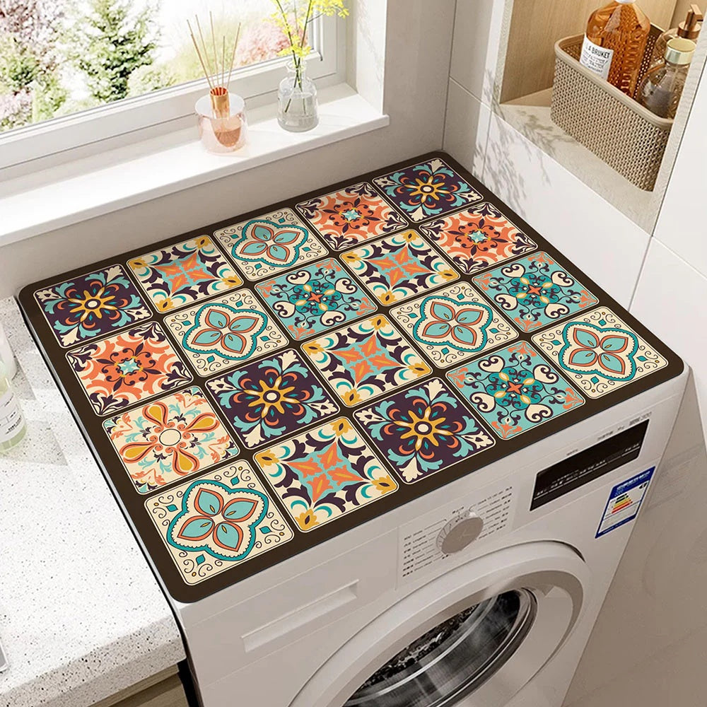 Microfiber Appliance Protection Mat – Non-Slip Countertop Cover for Kitchen & Laundry – Noise-Reducing Pad for Refrigerator Microwave | Thomler