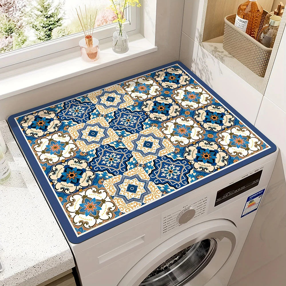 Microfiber Appliance Protection Mat – Non-Slip Countertop Cover for Kitchen & Laundry – Noise-Reducing Pad for Refrigerator Microwave | Thomler