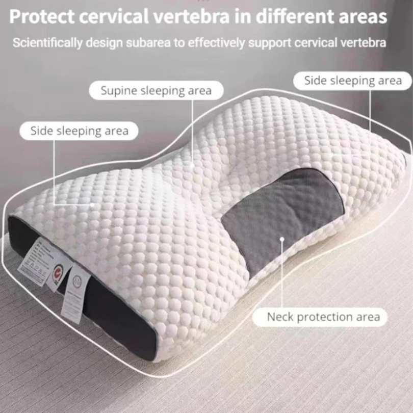 Memory Foam Neck Relief Pillow – Contoured Cervical Support for Back & Side Sleepers | Thomler