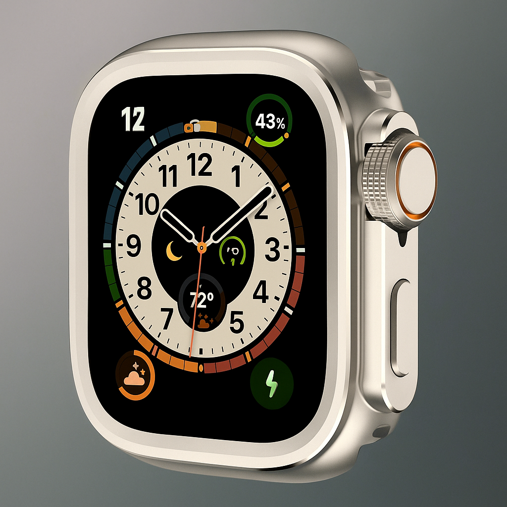 Full-Body Smartwatch Shield for Apple Watch – Titanium & Aluminum Construction, Precision-Fit Protection for 46mm/45mm/44mm Models | Thomler