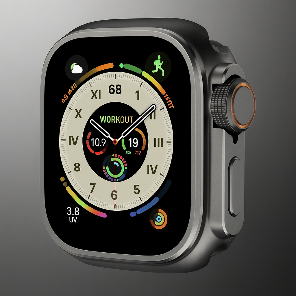 Full-Body Smartwatch Shield for Apple Watch – Titanium & Aluminum Construction, Precision-Fit Protection for 46mm/45mm/44mm Models | Thomler