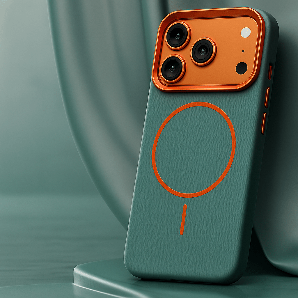 Premium Leather iPhone Case with Textured Elephant Grain Pattern & MagSafe Compatibility | Thomler
