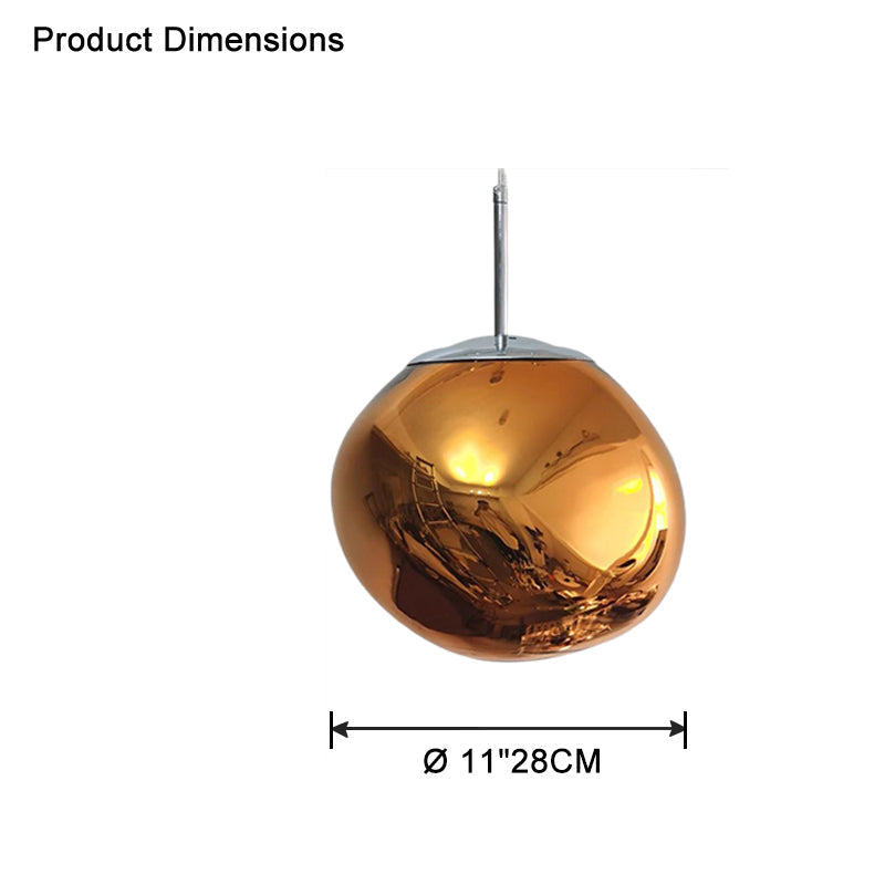 Pendant Light Acrylic Melt Design E27 15.0 cm Warm White Dining Room Kitchen Island Hanging Ceiling Lamp | Thomler