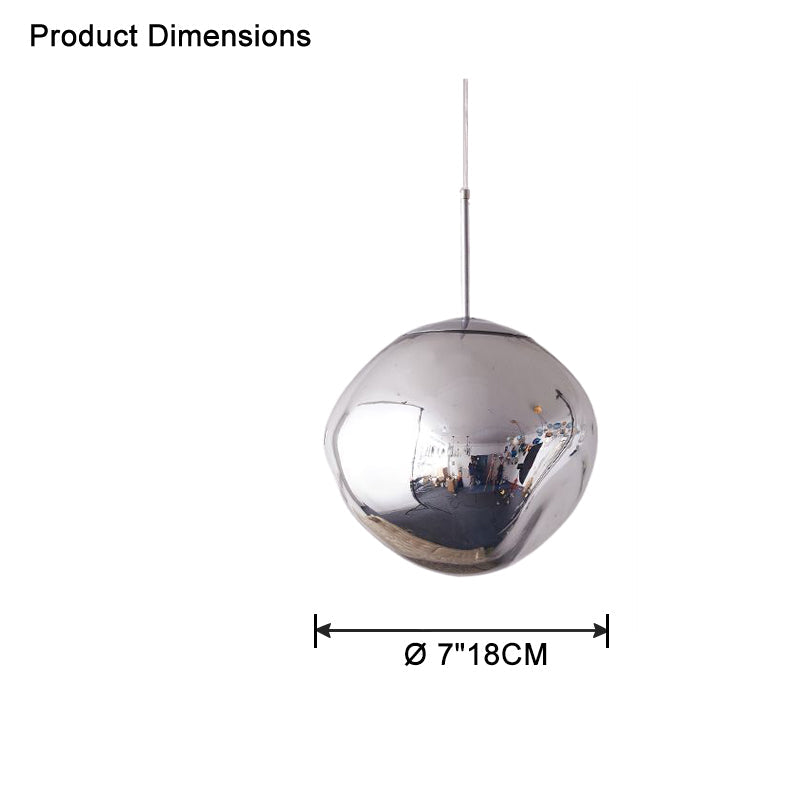 Pendant Light Acrylic Melt Design E27 15.0 cm Warm White Dining Room Kitchen Island Hanging Ceiling Lamp | Thomler