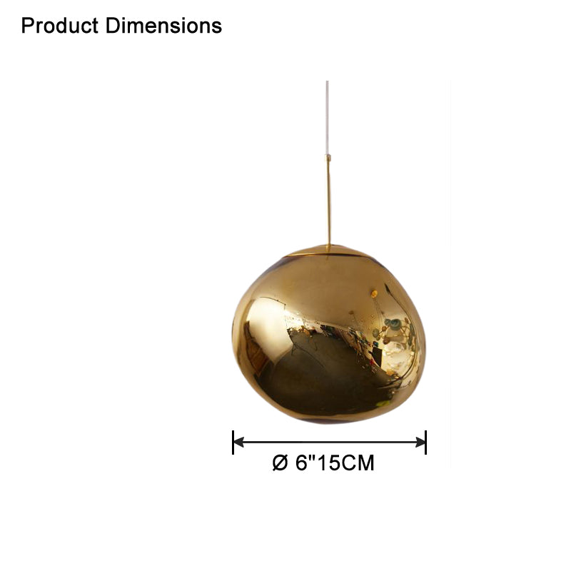 Pendant Light Acrylic Melt Design E27 15.0 cm Warm White Dining Room Kitchen Island Hanging Ceiling Lamp | Thomler