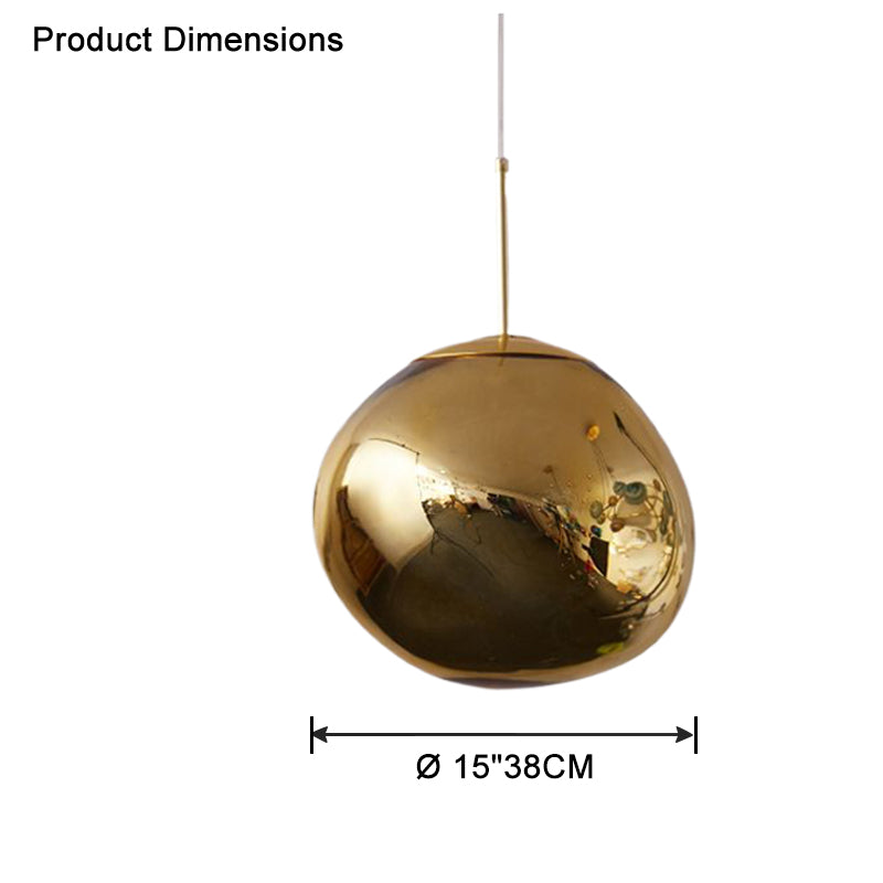 Pendant Light Acrylic Melt Design E27 15.0 cm Warm White Dining Room Kitchen Island Hanging Ceiling Lamp | Thomler