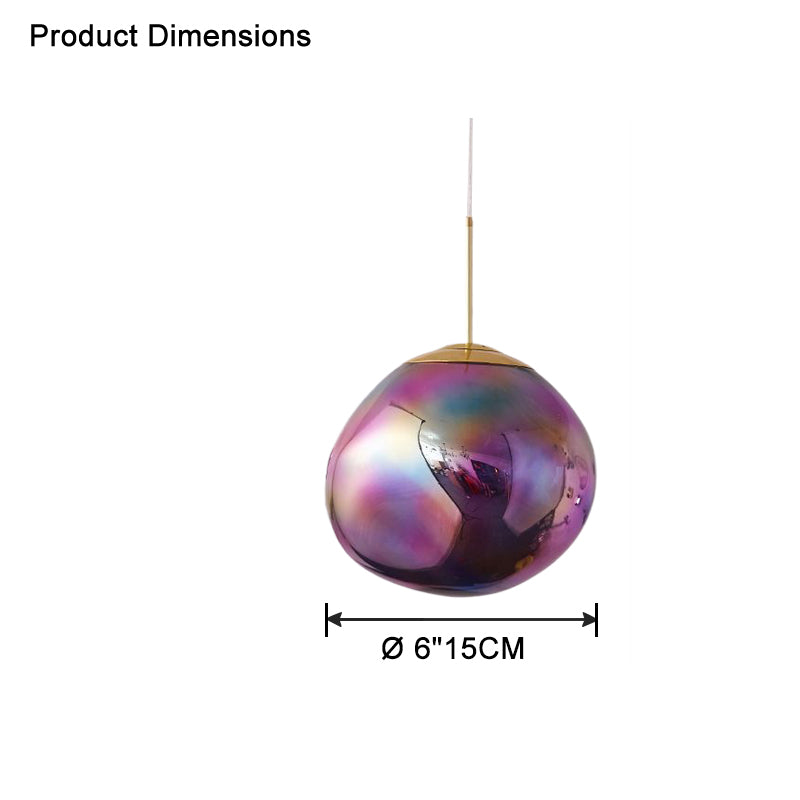 Pendant Light Acrylic Melt Design E27 15.0 cm Warm White Dining Room Kitchen Island Hanging Ceiling Lamp | Thomler