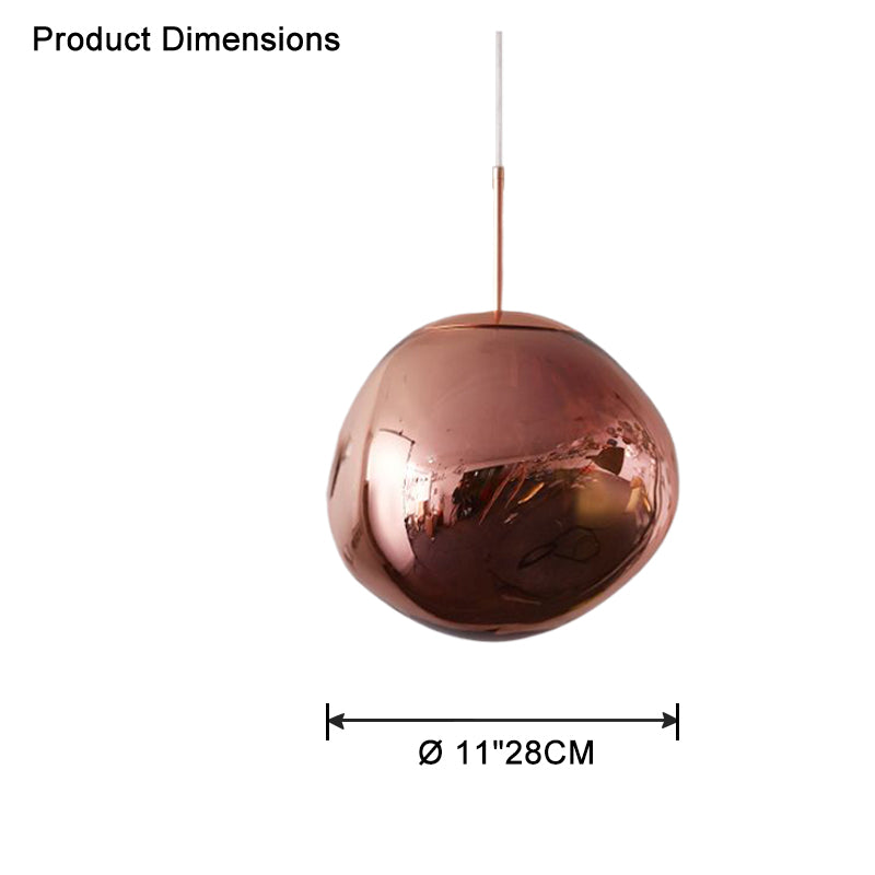 Pendant Light Acrylic Melt Design E27 15.0 cm Warm White Dining Room Kitchen Island Hanging Ceiling Lamp | Thomler