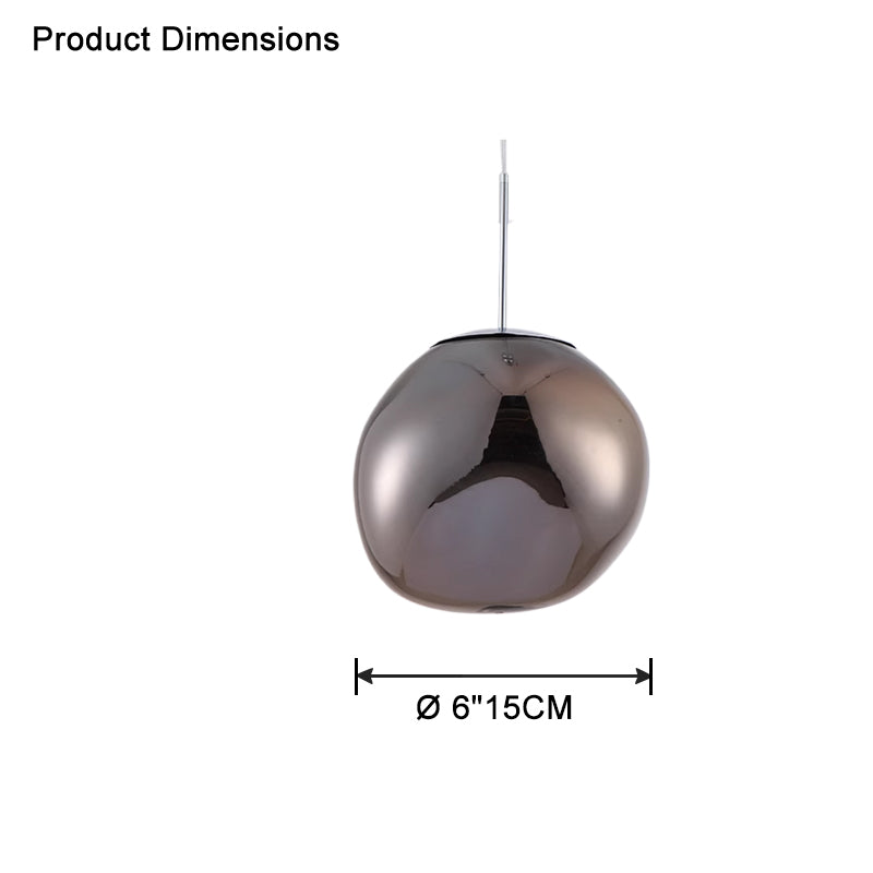 Pendant Light Acrylic Melt Design E27 15.0 cm Warm White Dining Room Kitchen Island Hanging Ceiling Lamp | Thomler