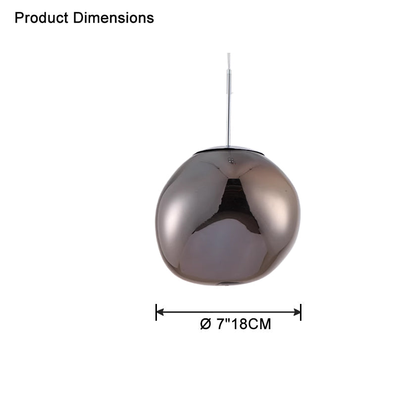 Pendant Light Acrylic Melt Design E27 15.0 cm Warm White Dining Room Kitchen Island Hanging Ceiling Lamp | Thomler